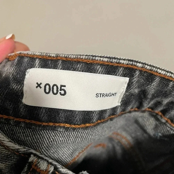 ASOS collusion x005 mom Jeans black acid wash size 28 - Picture 5 of 6